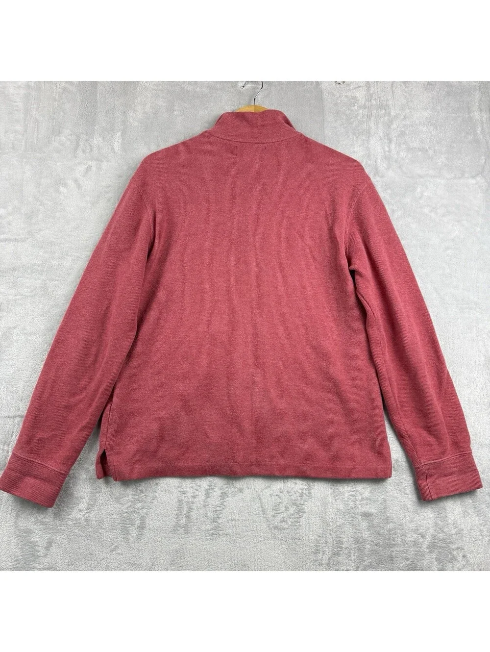 Polo Ralph Lauren Red 1/4 Zip Sweatshirt Pony Logo Cotton Men’s S Preppy Retro